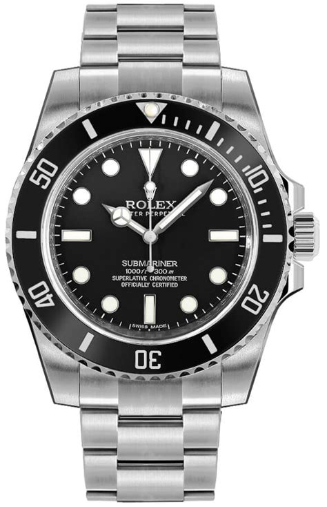 rolex submariner steel automatic black dial men's watch 114060|Rolex Submariner 114060 manual.